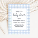 Search for blue gingham invitations Modern