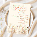 Search for boho 50th birthday invitations Wildflowers