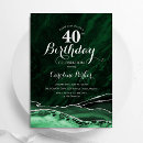 Search for green 40th birthday invitations Trendy
