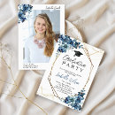Search for navy blue graduation invitations Chic