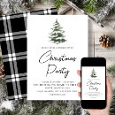 Search for winter wonderland seasonal invitations Black and white