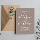 Search for taupe wedding invitations Simple
