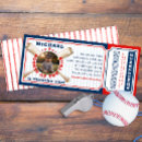 Search for baseball ticket birthday invitations Little slugger