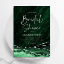 Search for emerald green bridal shower invitations Marble