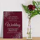 Search for burgundy and silver weddings Elegant