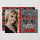 Search for red black graduation invitations Picture