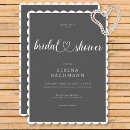 Search for grey bridal shower invitations Minimalist