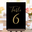 Search for black and gold table cards Calligraphy