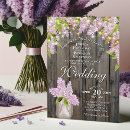 Search for lavender and brown wedding invitations Rustic