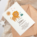 Search for kids safari birthday invitations Lion
