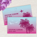 Search for travel agent business cards Sunset