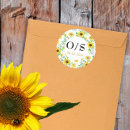 Search for sunflower envelope seals Watercolor