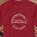 Search for electrical contractor tshirts Electrician