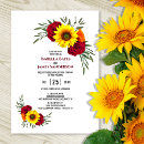 Search for burgundy and sunflower invitations Roses