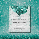 Search for teal and silver invitations Green