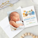 Search for safari birth announcement cards Jungle animals