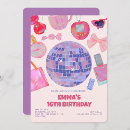 Search for disco sweet 16 invitations Retro