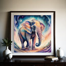 Search for abstract elephant posters Watercolor