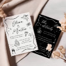 Search for black and champagne wedding invitations Doodle