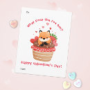 Search for fox valentines day cards Watercolor