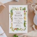 Search for rustic baby shower invitations Flowers