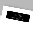 Search for hand written return address labels Black and white
