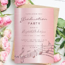Search for music notes graduation invitations Graduate