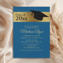 Search for royal blue black gold invitations Elegant