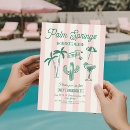 Search for palm springs hens party invitations Pink
