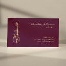 Search for violin teacher business cards Modern