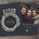 Search for wreath photo card seasonal cards Greenery