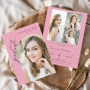 Search for hot pink graduation invitations High school