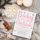 Search for christmas baby girl shower invitations Silver