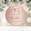 Search for blush pink christmas tree decorations Rose gold