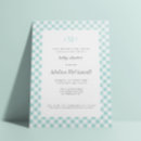 Search for aqua baby shower invitations Mint