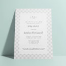 Search for gingham pattern invitations Mother to be