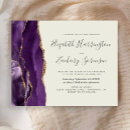Search for purple and ivory wedding invitations Elegant