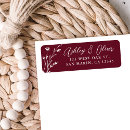 Search for rustic burgundy return address labels Botanical