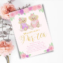 Search for teddy bear tea party invitations Floral
