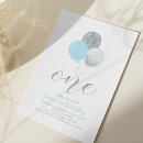 Search for silver 1st birthday invitations Modern