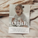 Search for boys 8th birthday invitations Modern