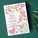 Search for third birthday invitations Heart