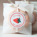 Search for red strawberry stickers White