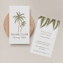 Search for palm tree business cards Tanning salon