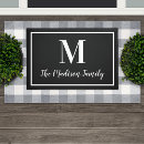 Search for black and white doormats Initial