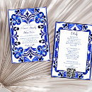 Search for mediterranean wedding invitations Blue