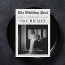 Search for date wedding invitations black and white
