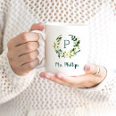 Search for monogram wreath mugs Girly