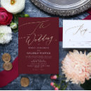 Search for elegant burgundy wedding invitations Traditional