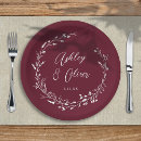 Search for rustic wedding plates Botanical